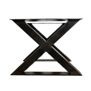 X çerçeve yemek masası bacak ofis masası ayaklı bilgisayar masası çelik mobilya bacak siyah beyaz ham çelik veya gereği olarak Modern