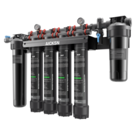 Machine de purification à grand débit à filtres multiples à 4 étages avec filtre à eau frontal et en fibre de carbone actif pour usage commercial