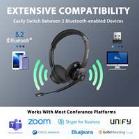 BT-786C Meilleure Vente OEM Nouveau Casque Sans Fil Avec Microphone Pour Appel Binaural Casque de Bureau ENC