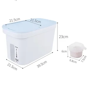 BPA Free Extra Large Kitchen Storage Containers Para Armazenar Seco Food Grain Bin Com Tampa Recipiente De Armazenamento De Arroz