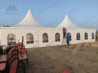 2025 Offre Spéciale 3x3m 5x5m 10x10m chapiteau de pagode de tente d'exposition de PVC blanc imperméable durable à vendre