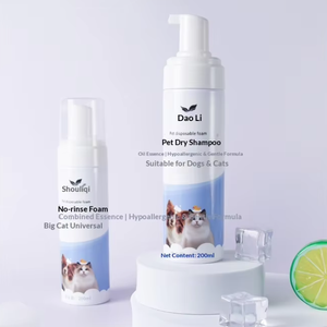 Mousse nettoyante sans rinçage 200 ml pour animaux de compagnie, shampoing parfumé pour chien et chat, nettoyant pour pattes, toilettage doux, non irritant, décontamination, bain - Product Image 6