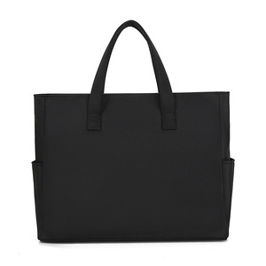 Maletín Oxford para Mujer, Bolso de Moda para Salir, Bolso de Mano Suave, Venta al por Mayor, Negro, con Logotipo Personalizado Impreso, Bolso para Portátil con Diseño de Nailon. - Product Image 2