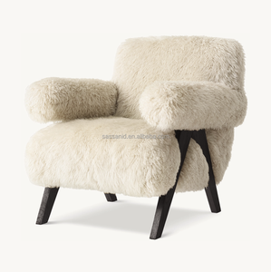 Sillón de Salón con Tapicería Suave OEM Sassanid, Sillón de Piel de Oveja Jakob - Product Image 1