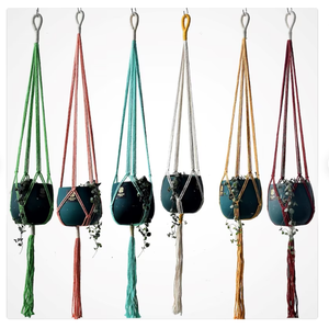 Cadeau d'amant de plantes pour la décoration intérieure cintre de plante en macramé personnalisé pour la décoration murale et de fenêtre - Product Image 1