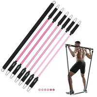 Bandes de résistance avec poignées Ensemble d'entraînement pour l'exercice à domicile et la musculation