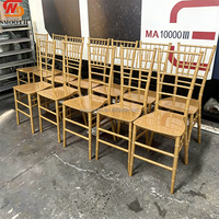 Chaise Chiavari en résine dorée empilable pour événements et mariages, prix d'usine en gros, finition lisse