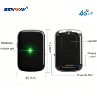 Rastreador GPS para Mascotas, Mini, Portátil, con Seguimiento en Tiempo Real, Resistente al Agua IP67, 4G GSM/GPRS/WiFi