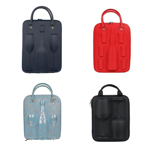 Phong cách giản dị chống sốc vỏ cứng <span class=keywords><strong>EVA</strong></span> bảo vệ Mang trường hợp Túi pouch hộp cho chai rượu vang kính có thể tái chế tính năng - Product Image 2