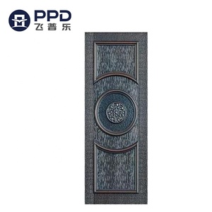 Nouvelle conception de porte en acier CR/GI, revêtement de porte en métal, tôle de porte avec prix compétitif - Product Image 6