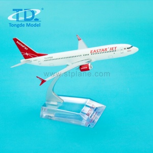 Modèle d'avion en métal Eastar à l'échelle 1/300 <span class=keywords><strong>B737</strong></span> MAX <span class=keywords><strong>8</strong></span>, 12 cm, moulage sous pression, détails peints, sérigraphie, livrée personnalisable, EN71 - Product Image 2