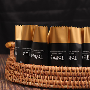 Sachets d'emballage transparents convexes imprimés de qualité alimentaire pour nougat, caramel aux amandes au sel de mer, café et sucre - Product Image 2