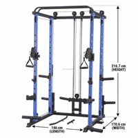 Zoshine Rack de Squat en Métal - Équipement de Fitness Multifonctionnel pour Entraînement Complet du Corps à Domicile pour Exercices des Bras, des Jambes, du Tronc et du Dos