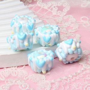 Vendita calda di perline larghe per telefono cellulare penne per auto graziose penne per granuli olio pesante acrilico perline sciolte disegnate a mano - Product Image 5