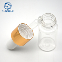 Flacon compte-gouttes en verre de 10 ml, flacon en verre avec compte-gouttes pour huile essentielle ou parfum