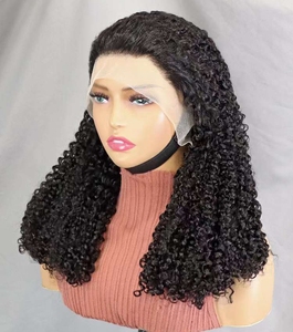 Vente en gros 250% HD dentelle avant perruques de <span class=keywords><strong>cheveux</strong></span> humains brésiliens 12-22 pouces Pixie Curl <span class=keywords><strong>cheveux</strong></span> bruts 13x4 dentelle frontale perruques longue longueur - Product Image 4