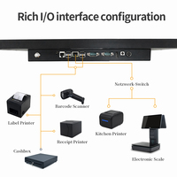 Terminal de point de vente Windows 18,5 pouces avec processeur Intel I5, écran tactile capacitif, couleur noire, garantie 1 an - pour toutes les localisations