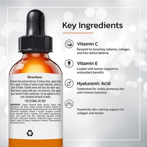 Suero hidratante facial y ocular personalizable con <span class=keywords><strong>ácido</strong></span> <span class=keywords><strong>hialurónico</strong></span>, <span class=keywords><strong>gotas</strong></span> <span class=keywords><strong>de</strong></span> vitamina C antienvejecimiento para esencia para el cuidado <span class=keywords><strong>de</strong></span> la piel 30ml - Product Image 3