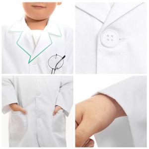 子供用白衣セット 小学校理科用具 <span class=keywords><strong>XL</strong></span>サイズ 男の子 女の子用スクラブ 医療用ドクターラボコート - Product Image 4