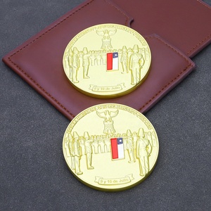 Moneta Commemorativa 3D in Metallo Smaltato di <span class=keywords><strong>Alta</strong></span> Qualità con Aquila e Fortezza, Personalizzabile, per Regalo - Product Image 1