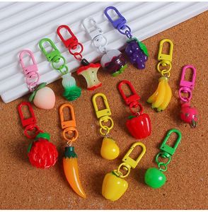 Pendentif porte-clés fruit de simulation, délicat, mignon, pour femme, orange, pour sac, couple, orange, patate douce - Product Image 5