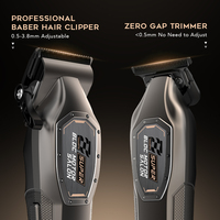 Recortadora de Barba y Cortadora de Pelo Eléctrica Inalámbrica Profesional Recargable Kit de Corte de Pelo Afeitadora de Láminas para Uso Doméstico y Hotelero