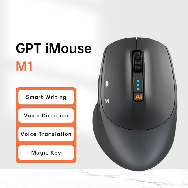 AI Smart 2.4G Wireless Gaming Laser Mouse Adjustable DPI Optical Tracking with LED Backlit in Stock