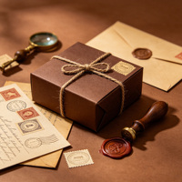 Boîte d'expédition en papier pour chemise de costume de luxe avec impression personnalisée du logo de la marque