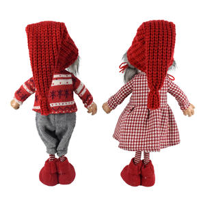 Nouvelle usine noël Vintage européen nain poupée cadeaux Gnome Hobbits peluche tissu artisanat décoration de noël - Product Image 4