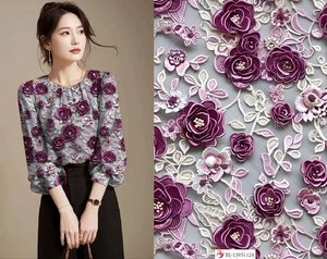 Tissu rayonne populaire, idéal pour les robes d'été - Product Image 1