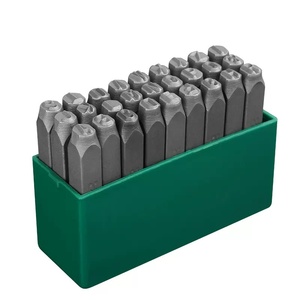 पावर शेर औद्योगिक ग्रेड स्टील लेटिंग फ़ॉन्ट स्टांप पंच 0-10 मिमी रेंज के लिए अंग्रेजी साइन नेमप्लेट संख्या चिस पंच - Product Image 1