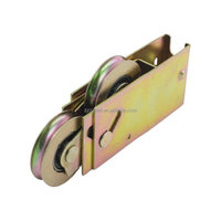 Rouleau de porte en acier de haute qualité Cowell E2501, moderne, exporté vers l'Amérique du Nord, roue double en nylon, revêtement en zinc, faible bruit, vente chaude