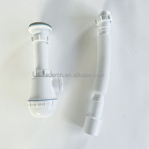 Sifone per Lavandino, Bottiglia Sifonante Bianca per Bagno Moderno, Filtro in Acciaio Inox, Confezione in Sacchetto di Polietilene e Cartone AR104 - Product Image 2