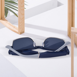 99yi Nouveau Plastique En Acier Noir Carré Bluetooth Lunettes De Montures Classiques Lunettes De Soleil - Product Image 2