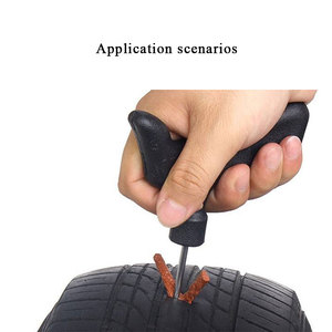 Kit di Riparazione Pneumatici per Auto, Kit di Toppe per Pneumatici, Corde di Emergenza per Forature di Auto, Moto, Camion, Trattori e Rimorchi - Product Image 3