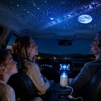 Projecteur LED 4K 2-en-1 Ciel Étoilé & Galaxie, Veilleuse en ABS Blanc, Protection Oculaire, USB pour Voiture/Maison/Cadeau de Noël