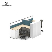 Poste de travail en îlot pour bureau, panneaux de séparation pour espace ouvert, écran de confidentialité, mobilier de bureau - Vente en gros SpaceUnited