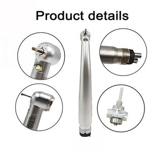 Piezas de Mano Dentales de Turbina de Alta Velocidad con Botón y Espray de Agua, 4 Orificios, 2 Orificios, LED, Pieza de Mano <span class=keywords><strong>Dental</strong></span> Eléctrica, Pieza de Mano <span class=keywords><strong>Dental</strong></span> de Alta Velocidad - Product Image 4