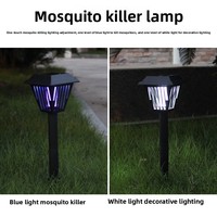 Lampe Solaire Anti-Moustiques et Insectes, Étanche pour Extérieur, Jardin, Cour, Légumes, Pelouse, Répulsif Moustiques