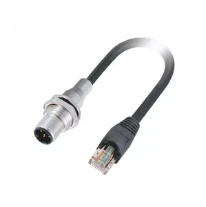 Ip67 Waterdichte Sensor Mannelijke En Vrouwelijke 3 Pin 4 Pin Gegoten M12 Kabel Adapter Connector Kabel