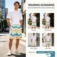 T-shirt uni d'été pour homme, vente en gros, shorts décontractés pour homme, t-shirt à séchage rapide, shorts en maille, shorts à taille élastique par sublimation, ensembles
