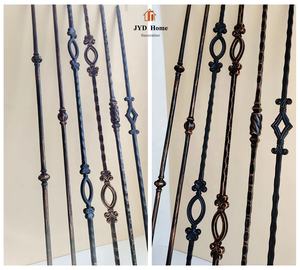 Balaustres de Hierro Forjado Serie <span class=keywords><strong>Toscana</strong></span>, 9/16 x 44 Pulgadas, Cuadrados Sólidos, Barandilla de Hierro Forjado, Martillados a Mano, Venta al por Mayor - Product Image 2