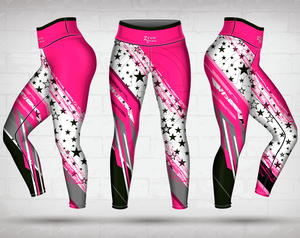 फैशनेबल ठंडा कस्टम ज्यामितीय पैटर्न खेल फिटनेस योग लेगिंग पैंट - Product Image 6