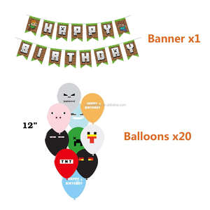 <span class=keywords><strong>Pixel</strong></span> Wars-globos con temática de fiesta, decoración de fiesta de cumpleaños, tarjeta de pastel para niños y niñas, Baby Showers - Product Image 3