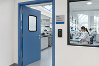Porte de salle d'opération coulissante automatique certifiée CE, insonorisée, pour salle blanche de purification, fournie par l'usine