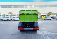 Camion à ordures compacteur Dongfeng 4x2 diesel à boîte de vitesses manuelle et chargement latéral, véhicule professionnel de transfert de déchets pour hôtels