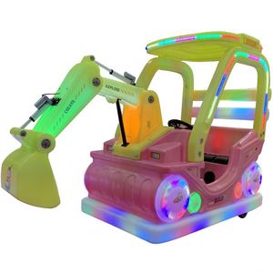 Offre Spéciale Manèges de Parc d'Attractions : Voiture à Batterie avec Éclairage LED Coloré, Excavatrice et Voiture Tamponneuse pour Utilisation Extérieure et Intérieure - Product Image 1