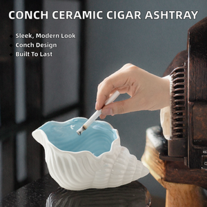 Cenicero de Cerámica Moderno en Forma de Concha para Cigarros, Accesorios para Fumar, Venta Caliente - Product Image 2