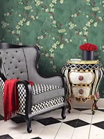 MOI Moderne Floral Design PVC Auto-Adhésif Imperméable Papier Peint pour Appartement Salon Chambre Hôtel Salle de Divertissement