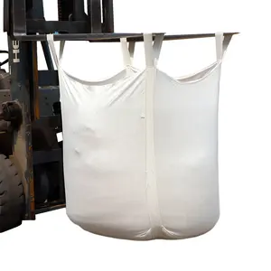 90x90x110cm निर्माता थोक FIBC पीपी बरा 1 टन बड़ा बैग 1000kg
